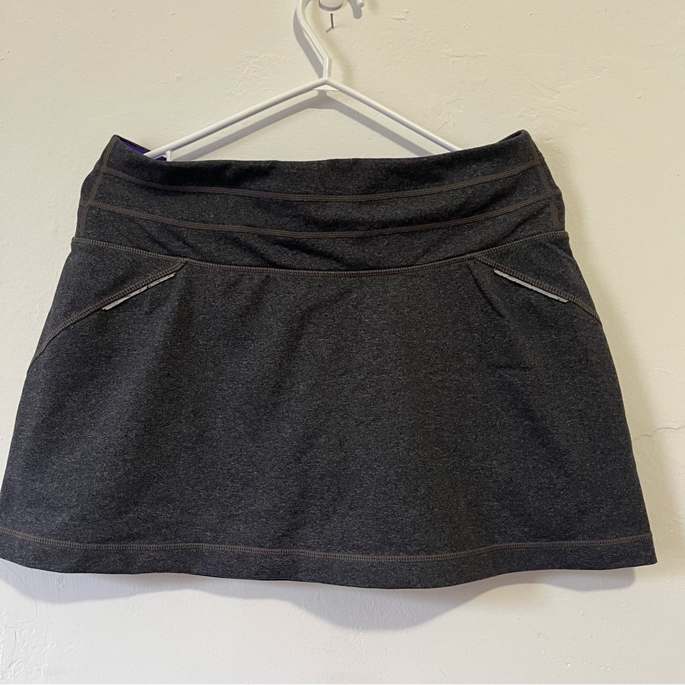 Athleta Grey & Purple Tennis Active Skorts